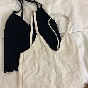 Cute 2 piece seamless camisoles 2 piece set